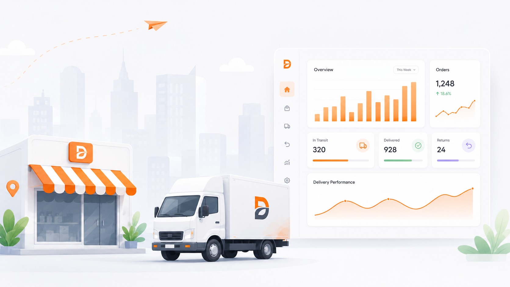 The merchant portal your clients use, under your brand